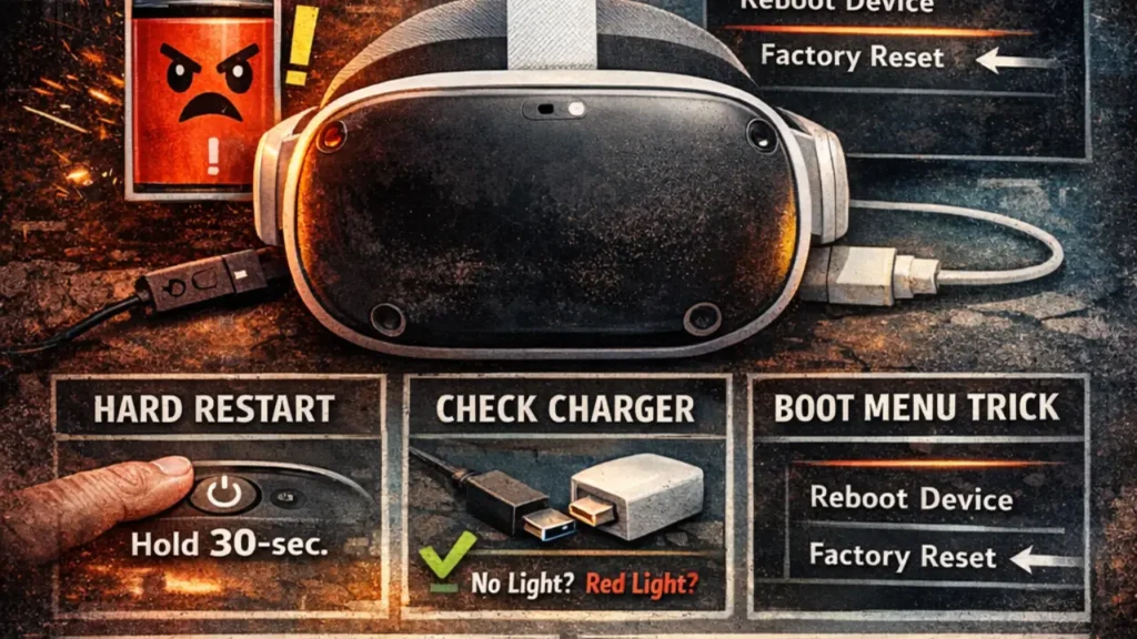 Oculus Quest 2 not turning on 